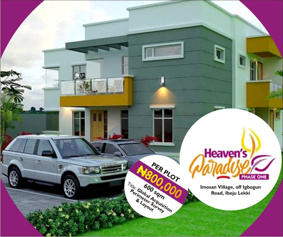 Land for sale in Heaven's Paradise Ibeju Lekki Lagos