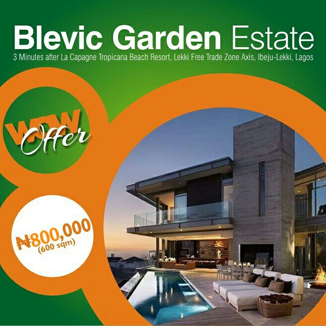 Land for sale in Lagos - Blevic Garden Estate Ibeju Lekki