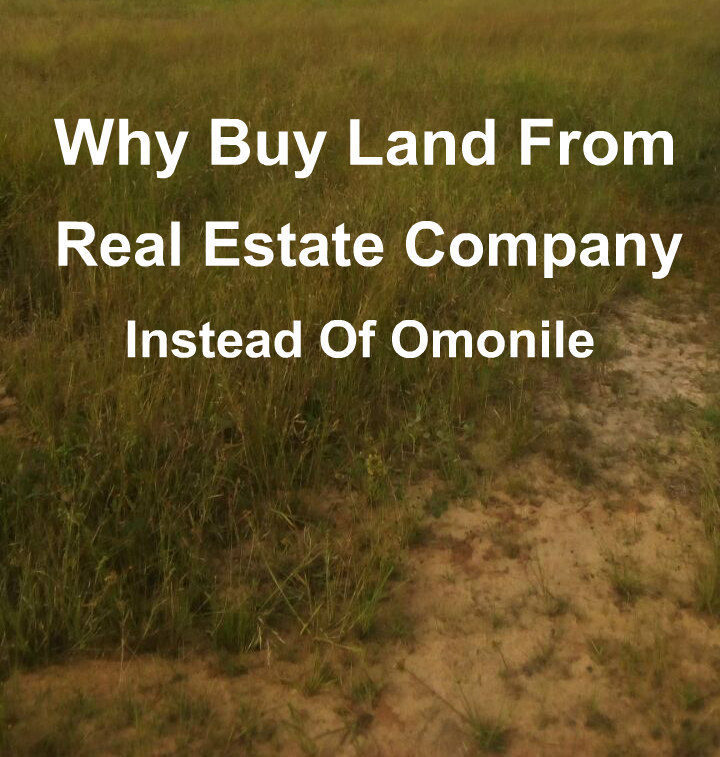 Buy land from real estate company