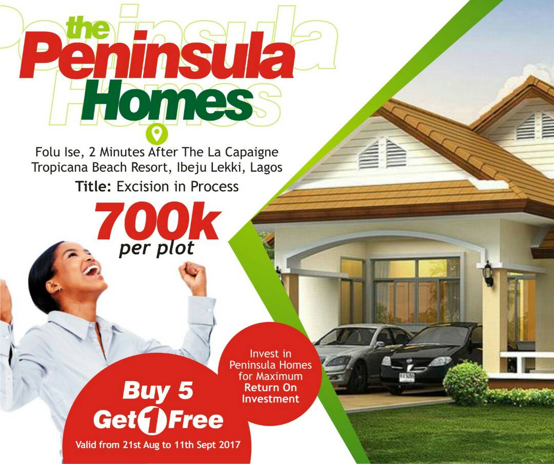 Peninsula Homes estate Ibeju Lekki
