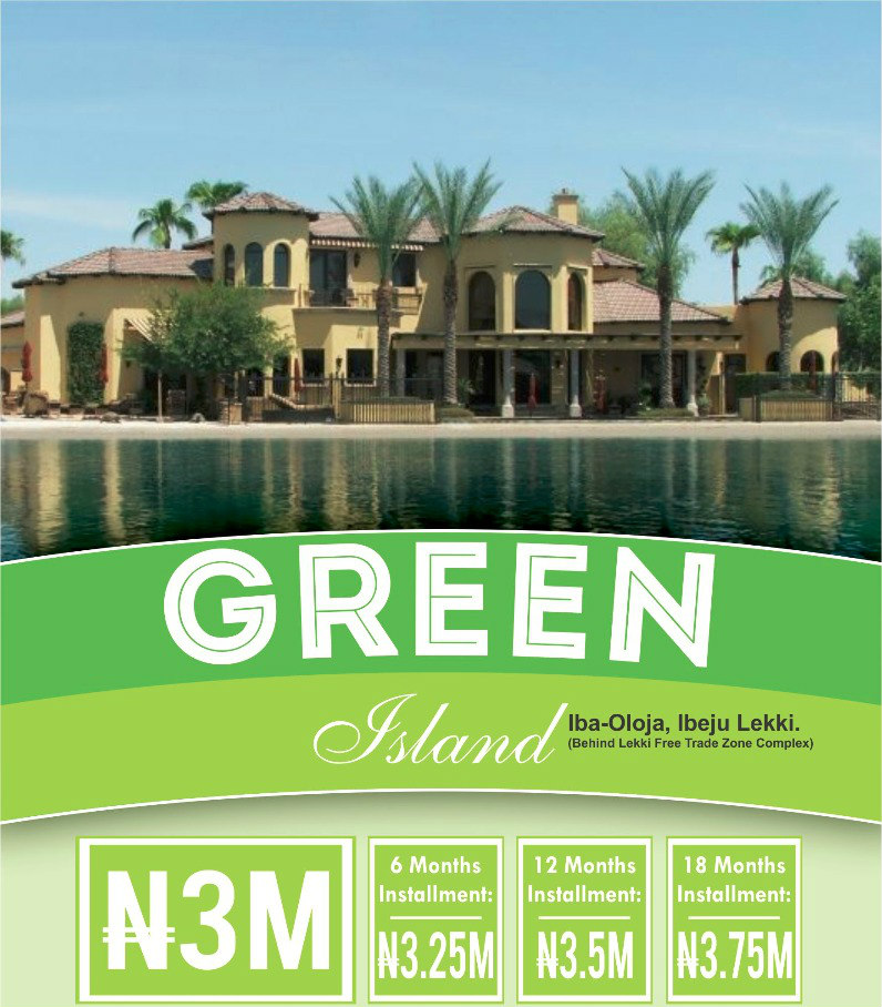 Green Island Estate close to Amen estate Ibeju Lekki