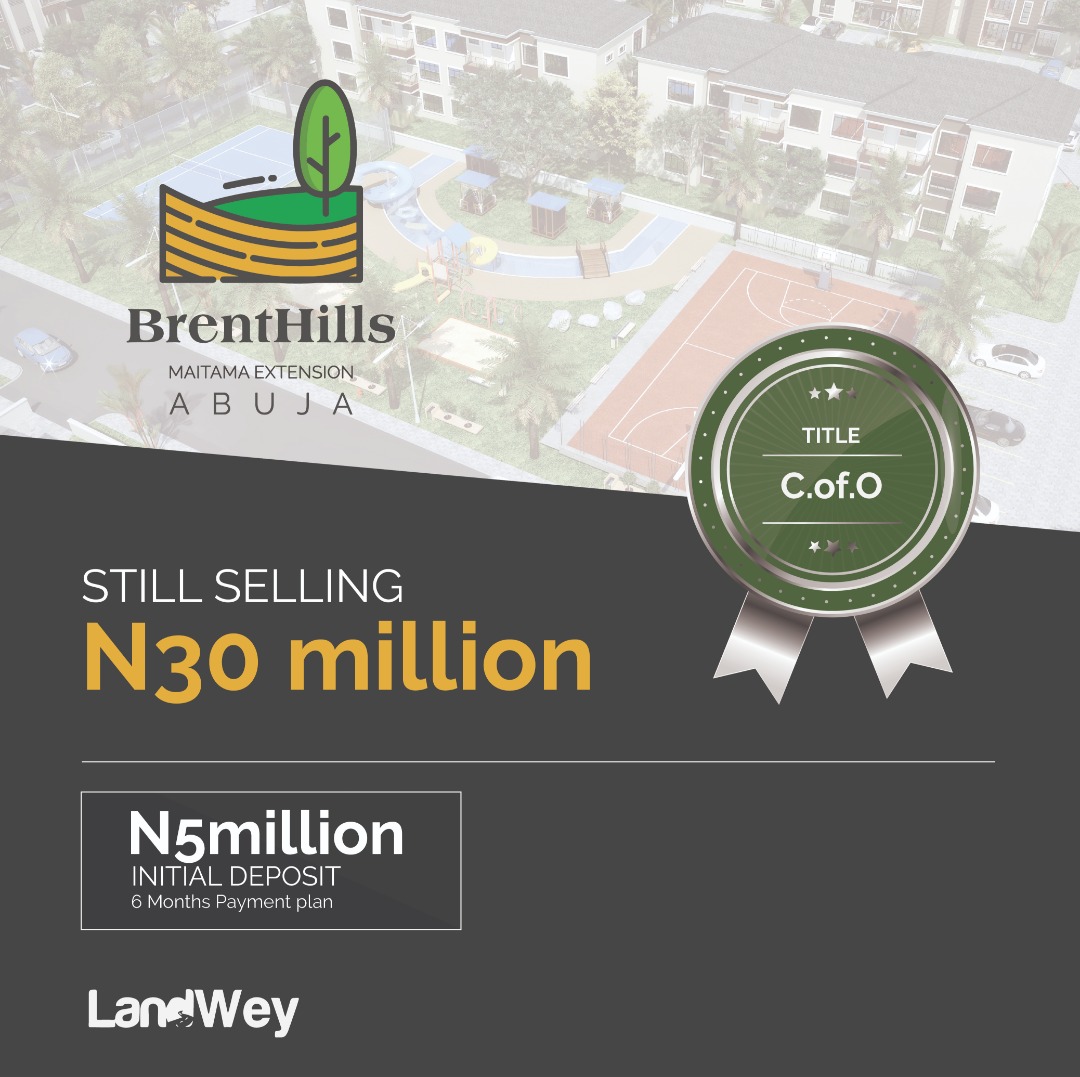 land for sale in Brenthills Estate Maitama Extension Abuja Landwey